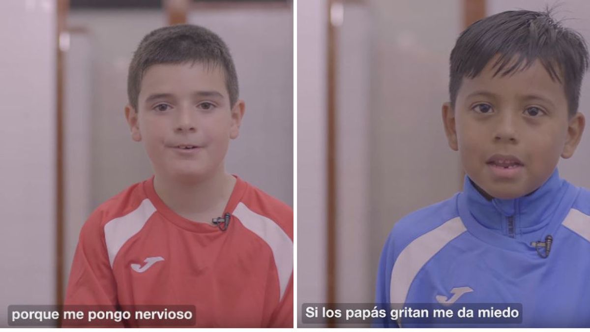 "Si los papás gritan, me da miedo": el vídeo para concienciar sobre el comportamiento de los padres en el fútbol base