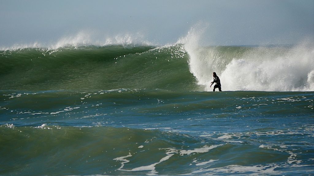 Una gran ola en El Palmar