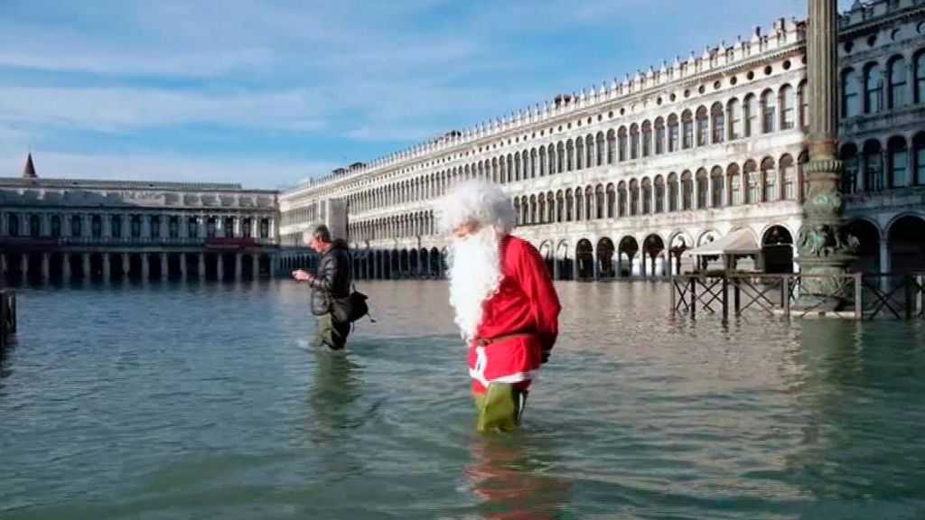 Venecia se desborda otra vez por Navidad