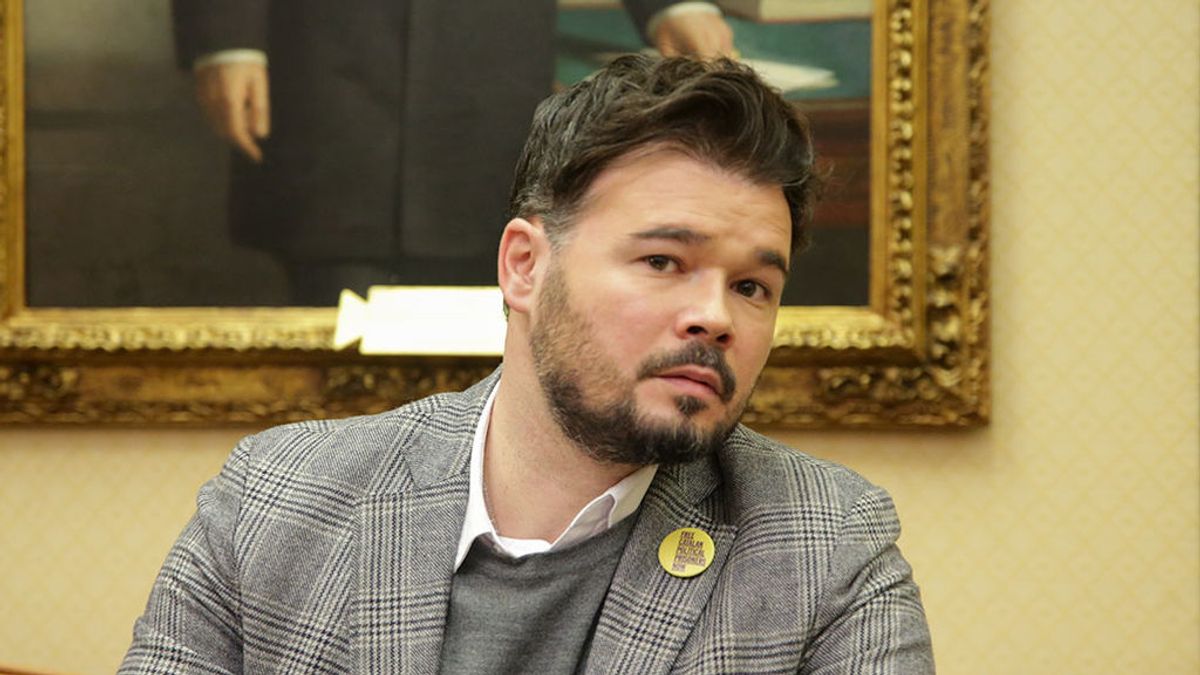 Rufián compara el discurso del Rey con un mitin de Vox Rufián compara el discurso del Rey con un mitin de Vox