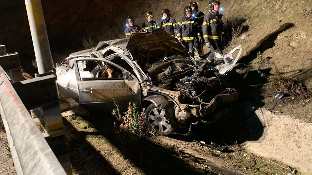 Trágico accidente de tráfico en Nochebuena: mueren tres jóvenes y otro resulta herido grave en Madrid