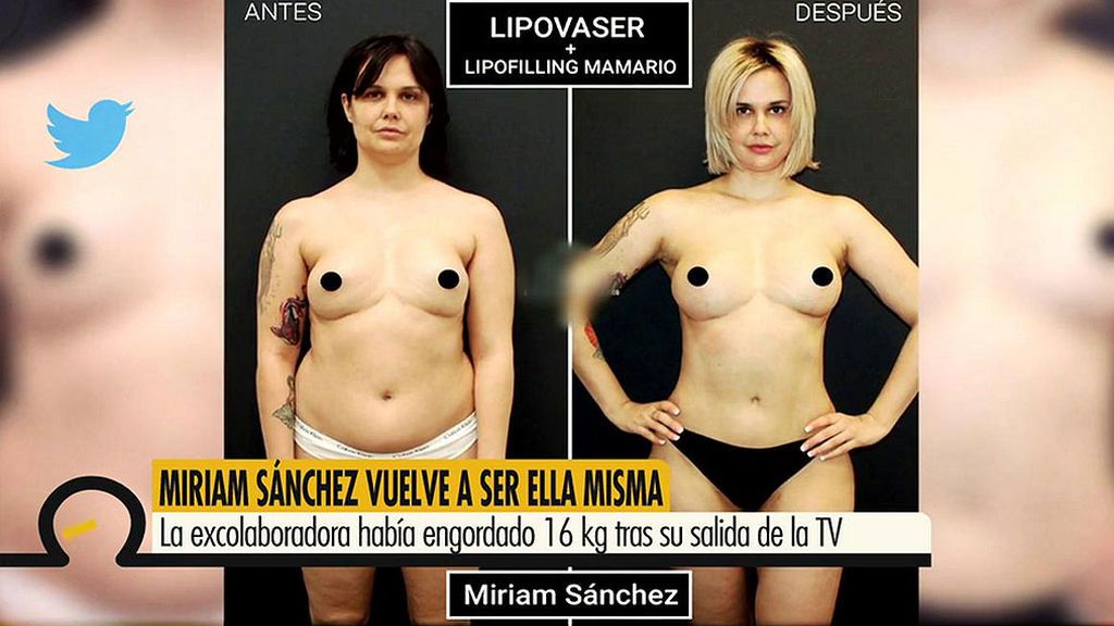 Miriam Sánchez, feliz con su nuevo físico: “Pues bien mona que estoy”