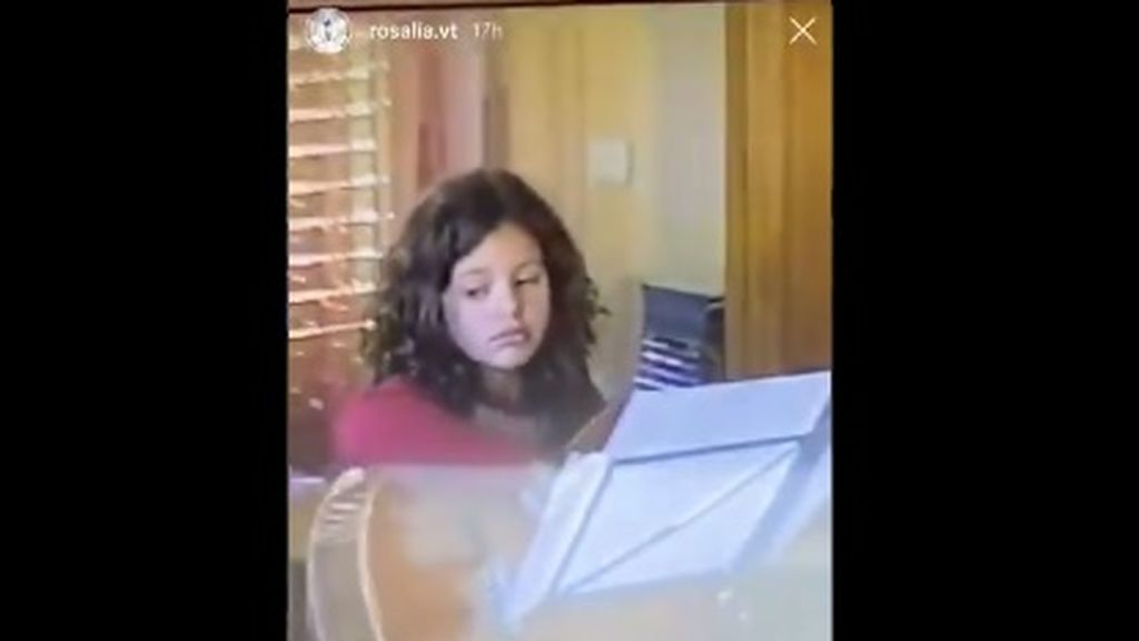 El divertido vídeo de Rosalía de pequeña que publicó en su cuenta de Instagram