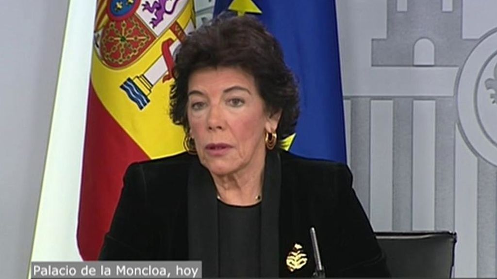 Isabel Celaá ministra habla sobre las pensiones