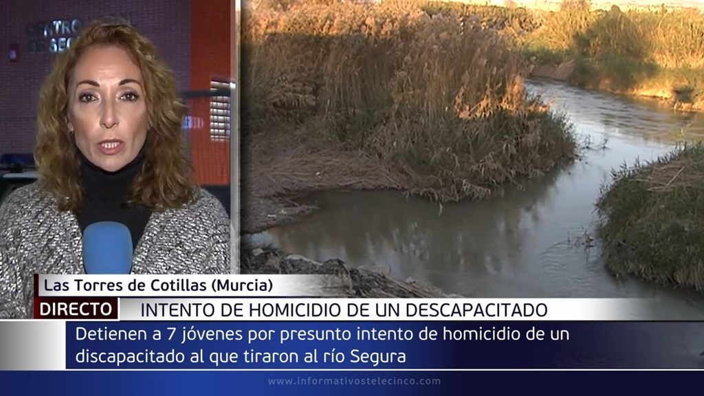 Detenidos siete jóvenes por agredir, robar y tirar al río Segura a un discapacitado en una localidad murciana