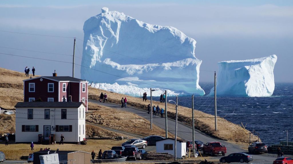 Iceberg Alley de Canadá, cerca de Ferryland en abril de 2017