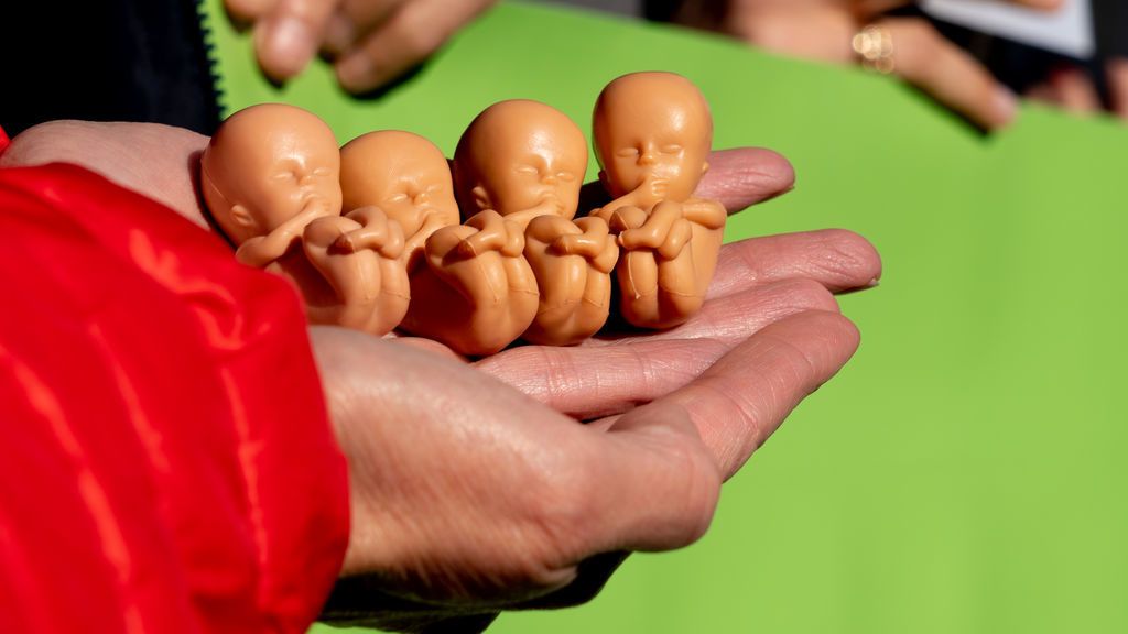 Vox reparte "cientos de muñecos que replican un feto de 14 meses" en un acto provida en Sevilla