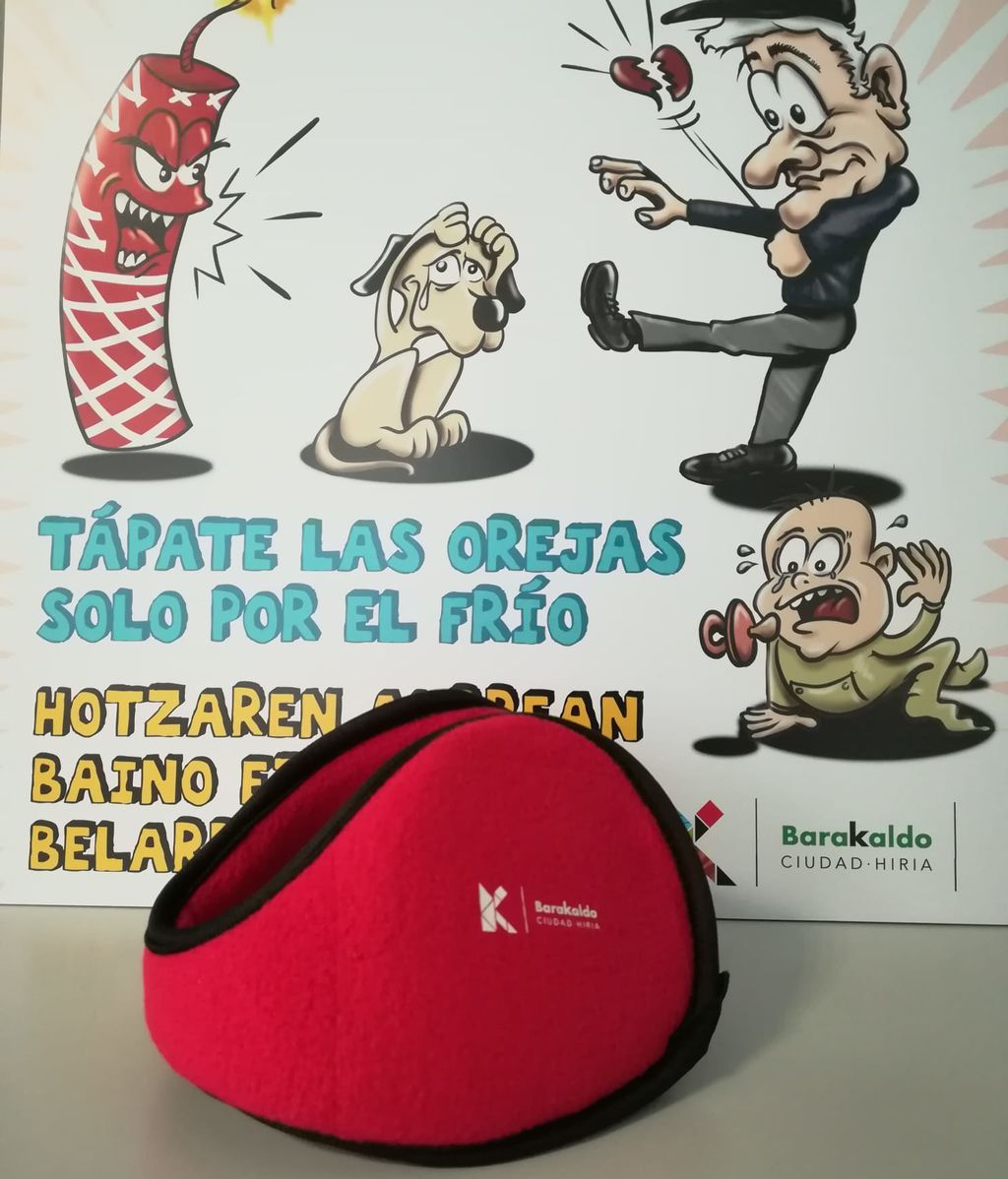 Orejeras contra el ruido de los petardos en Barakaldo