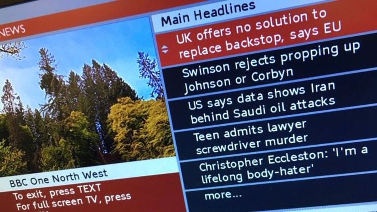 La BBC apaga el teletexto 45 años después de inventarlo La BBC apaga el teletexto 45 años después de inventarlo