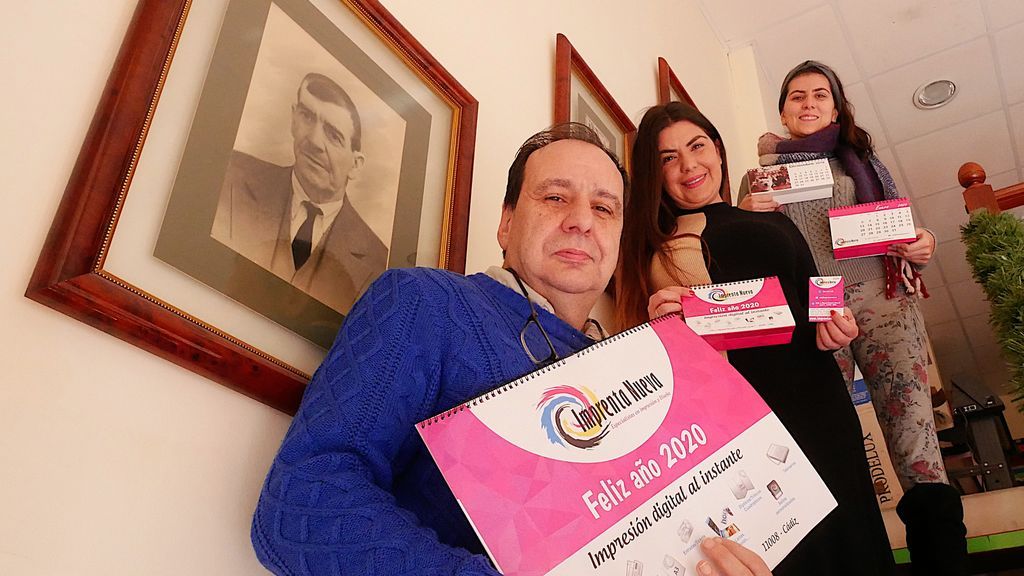 Las cuatro generaciones de Imprenta Nueva.