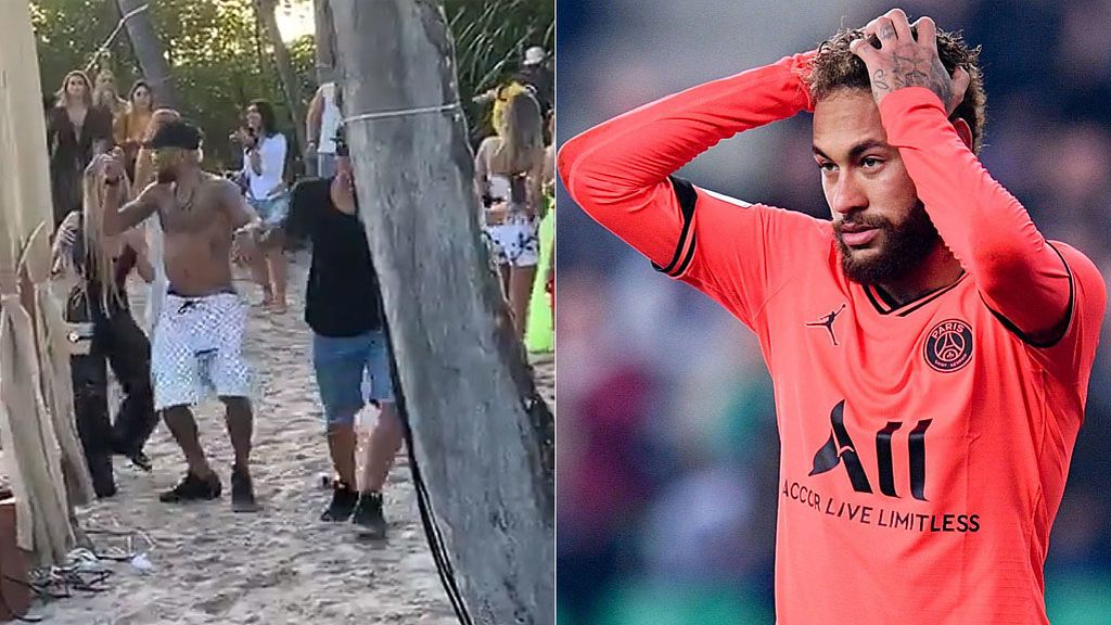 Neymar ya está de fiesta para despedir el año y celebra en una playa de Brasil la llegada de 2020