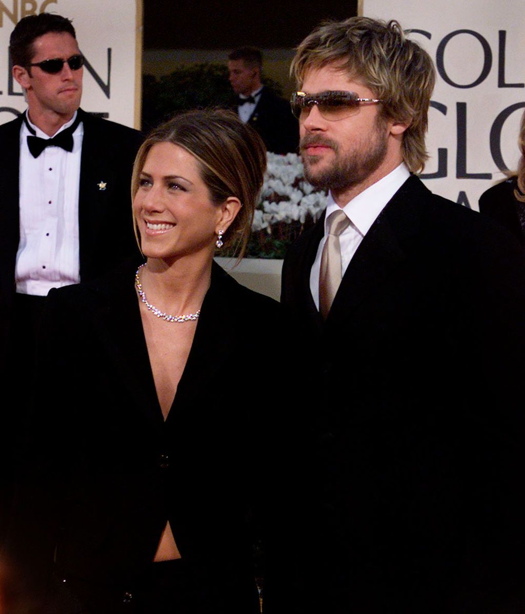 Brad Pitt y Jennifer Aniston en los Globos de Oro