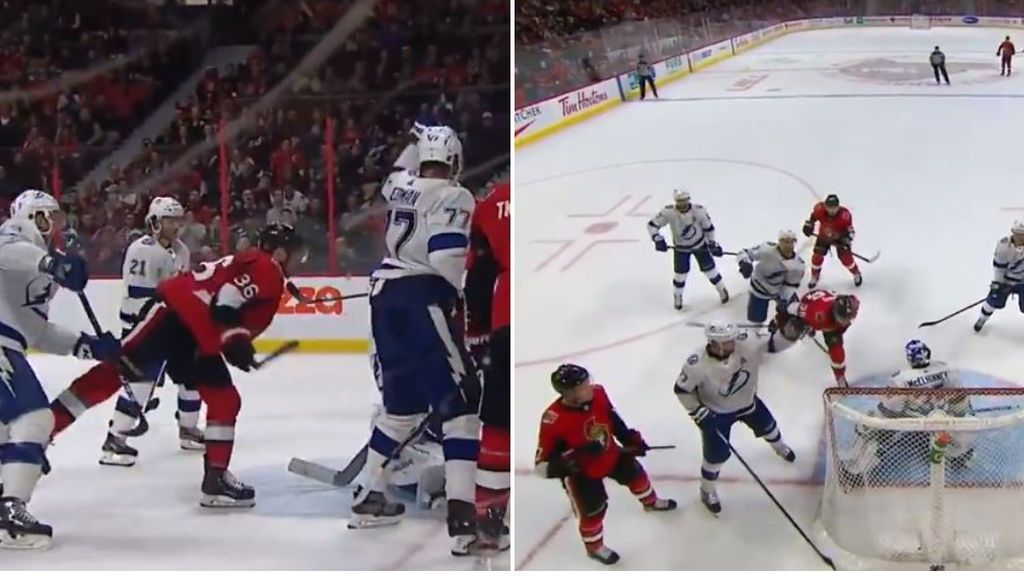 Colin White hace historia en la NHL al marcar un gol de cabeza: los compañeros no se lo podían creer Colin White hace historia en la NHL al marcar un gol de cabeza: los compañeros no se lo podían creer
