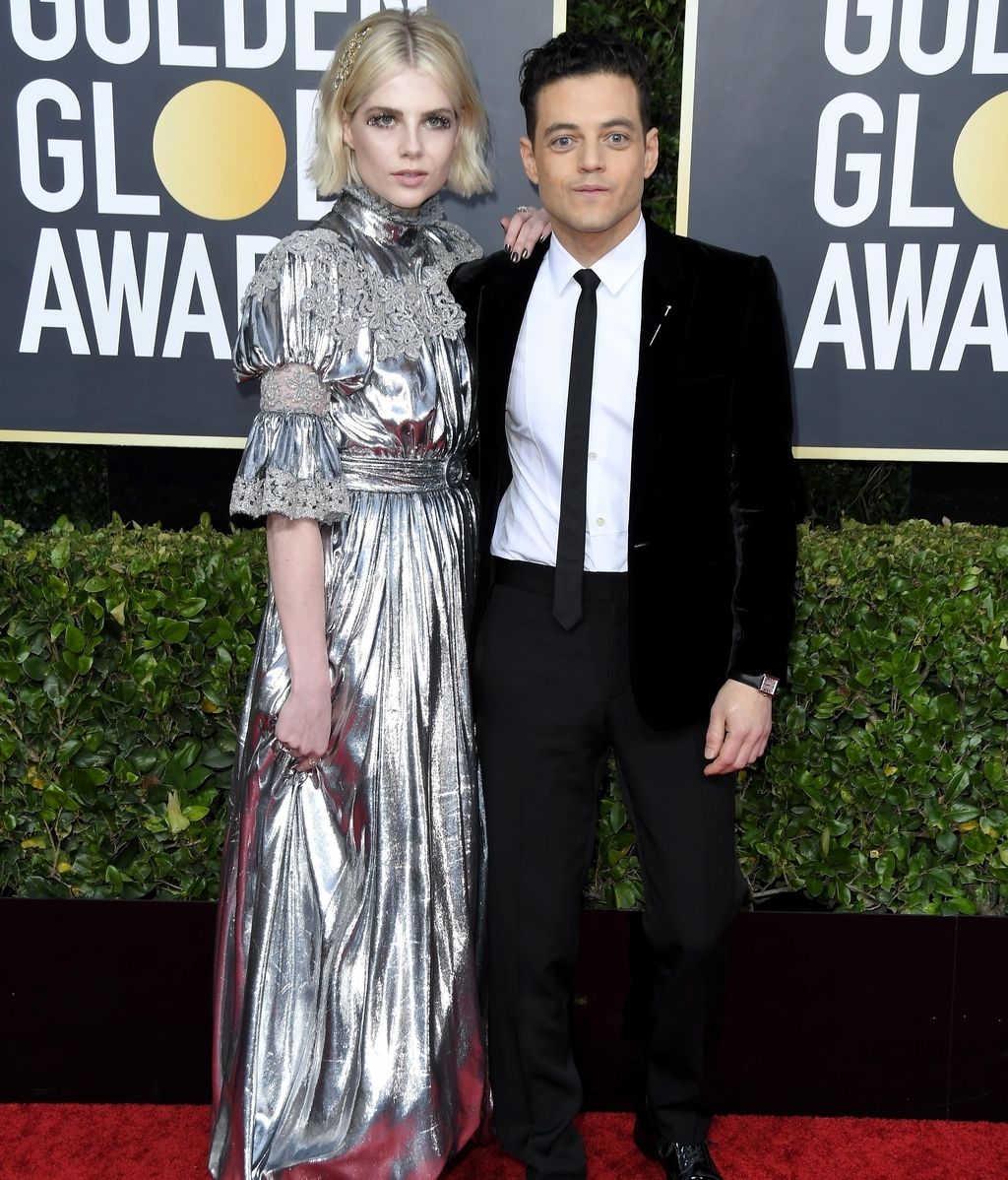 Lucy Boynton y Rami Malek