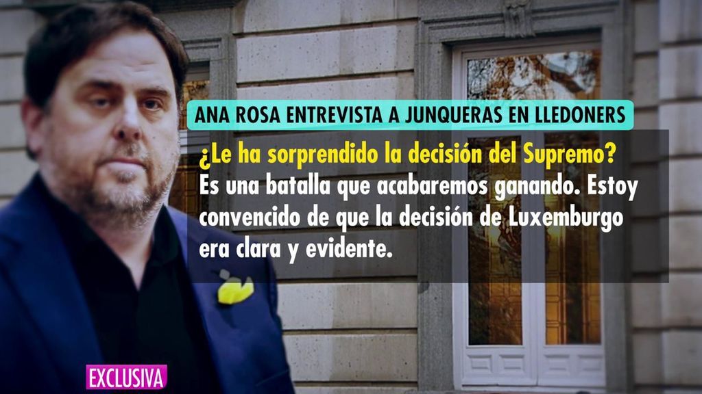 Junqueras habla sobre la decisión del Tribunal Supremo