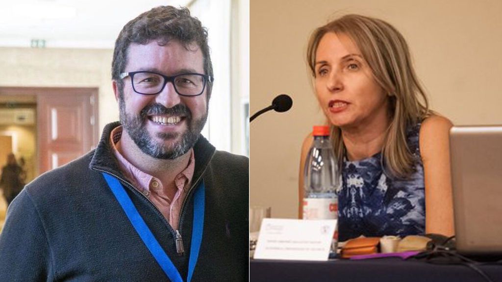 Joaquín Pérez, secretario de Estado de Trabajo, y María Amparo Ballester, jefa de Gabinete de Díaz