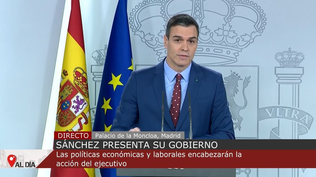 Pedro Sánchez presenta su Gobierno: justifica el número de ministerios