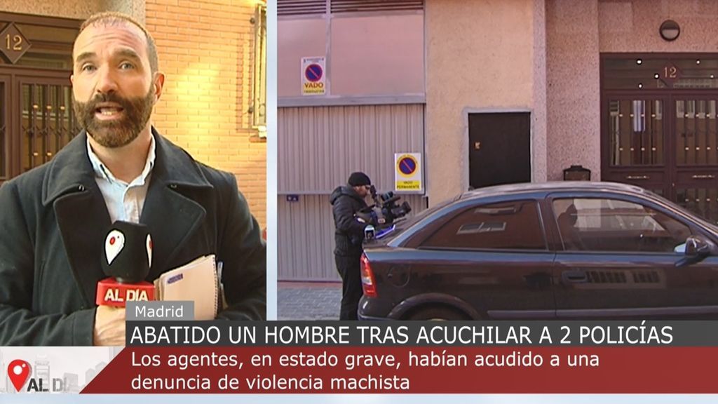 Abatido a disparos por la Policía un hombre tras apuñalar gravemente a dos agentes en Vallecas