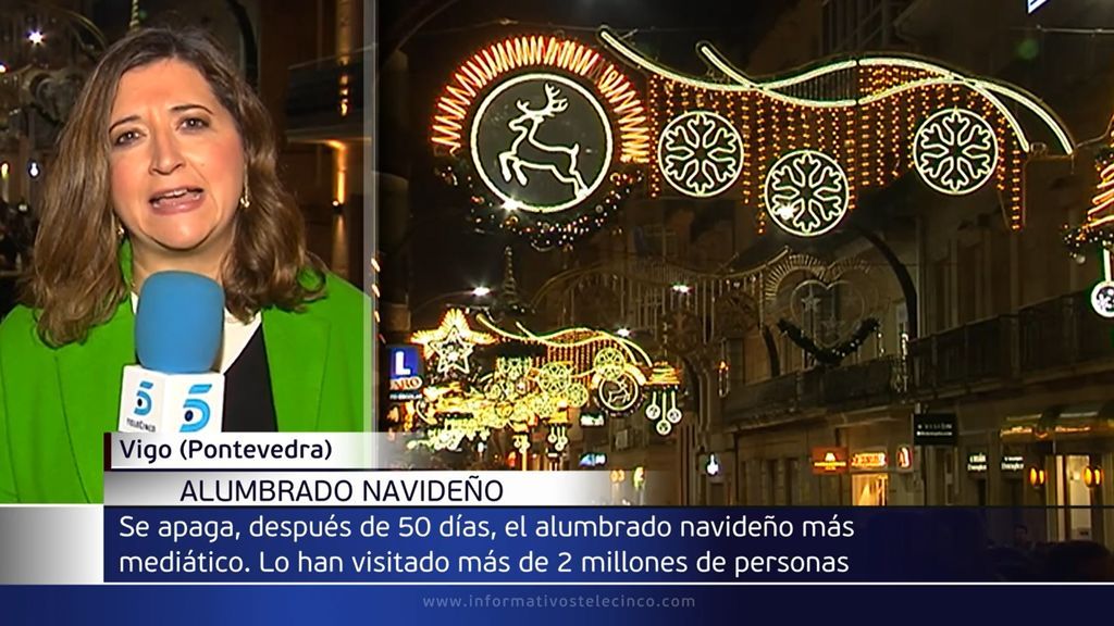 50 días después del encendido de Navidad, Vigo apaga sus luces