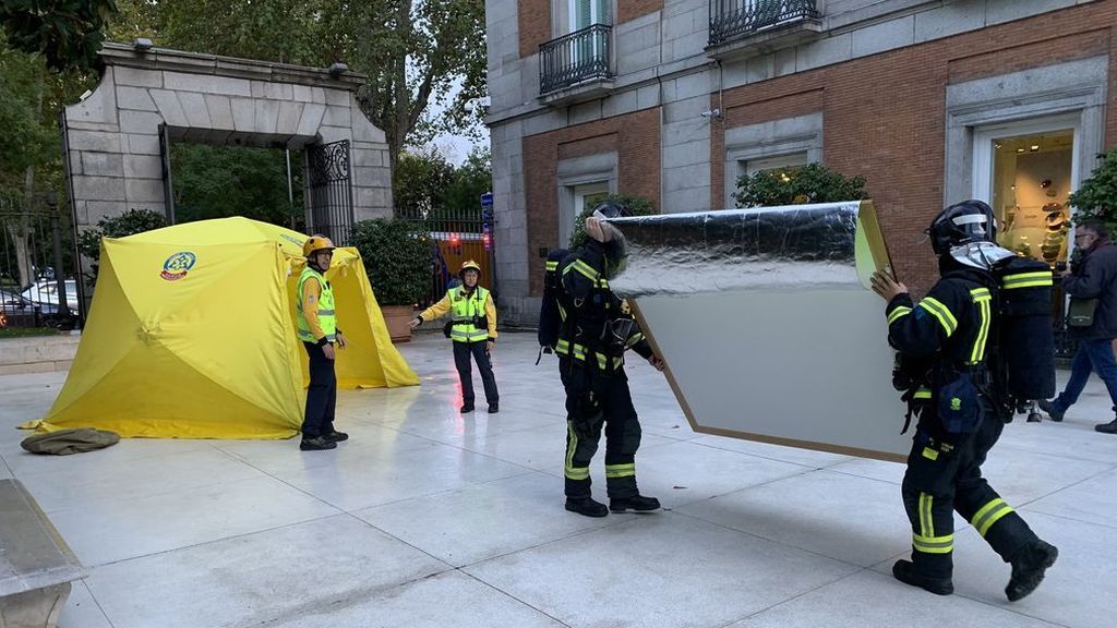 Simulacro de incendio Museo Thyssen