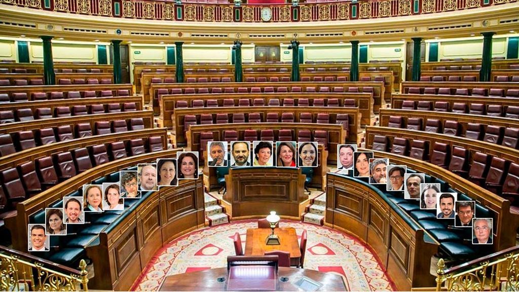Sánchez y sus 22 ministros se apretarán en el banco azul Sánchez y sus 22 ministros se apretarán en el banco azul