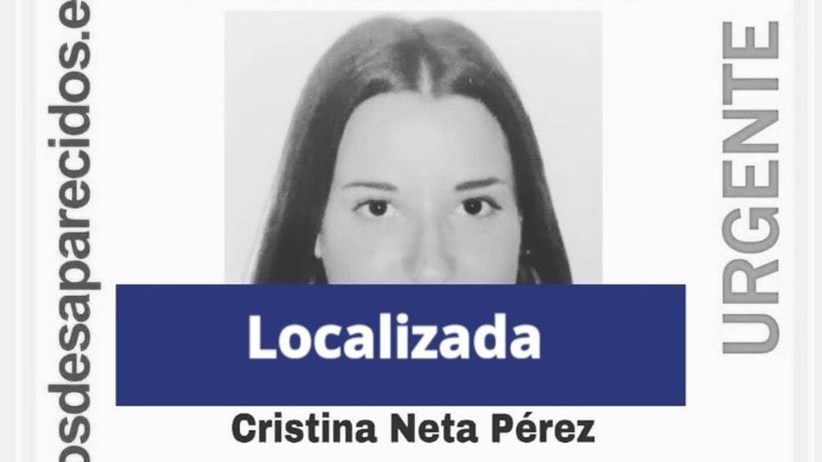 Localizan a Cristina Neta Pérez, la menor de 16 años desaparecida desde el 5 de enero en Ourense