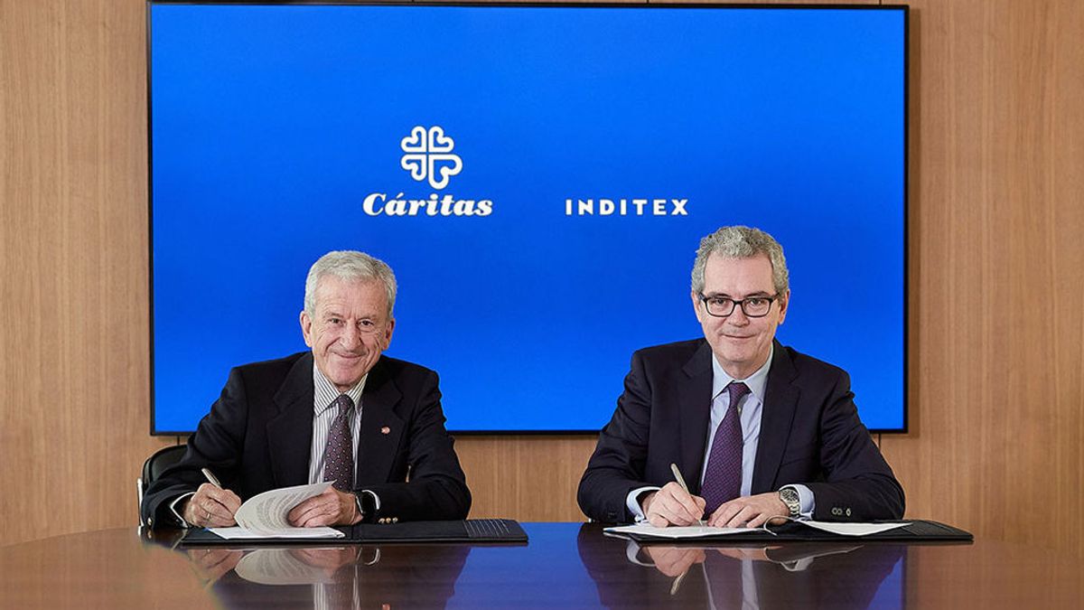 Inditex aporta 8,5 millones de euros a Cáritas para apoyar programas de empleo social Inditex aporta 8,5 millones de euros a Cáritas para apoyar programas de empleo social