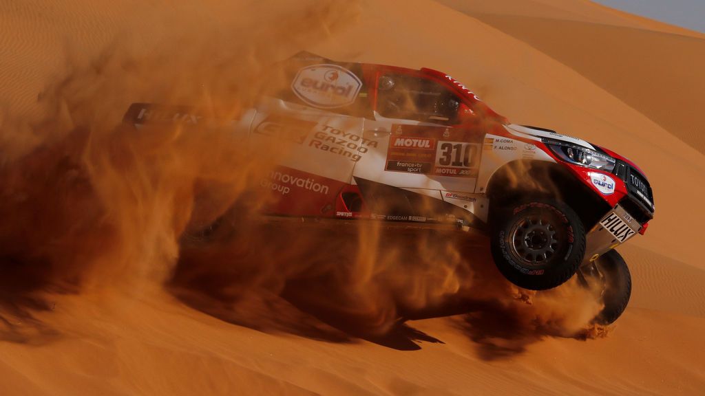 El Dakar neutraliza la etapa por fuertes vientos: Victoria de Carlos Sainz en una jornada marcada por el accidente de Fernando Alonso El Dakar neutraliza la etapa por fuertes vientos: Victoria de Carlos Sainz en una jornada marcada por el accidente de Fernando Alonso