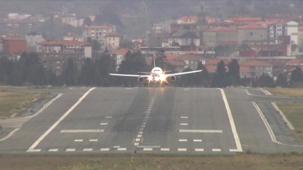 Aterrizajes fallidos y despegues turbulentos en el aeropuerto de Bilbao