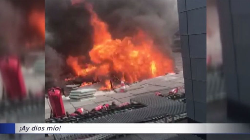 Un incendio obliga a desalojar el aeropuerto de Alicante