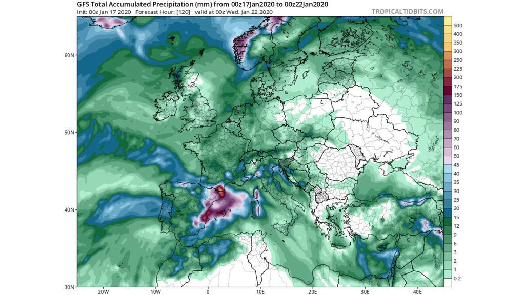 precip hasta niercoles