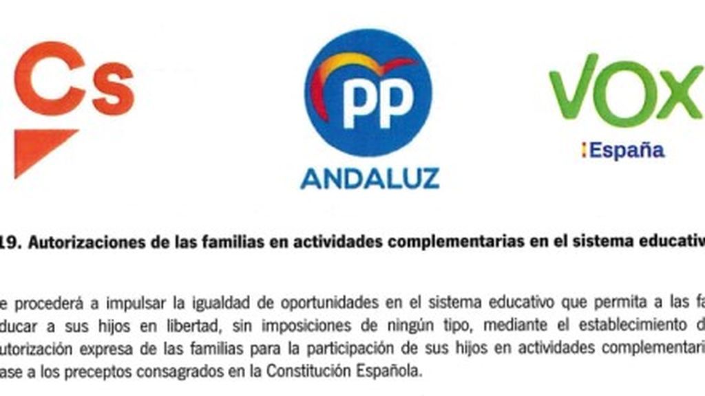 La guerra política por el ‘pin parental’ estalla en Andalucía La guerra política por el ‘pin parental’ estalla en Andalucía