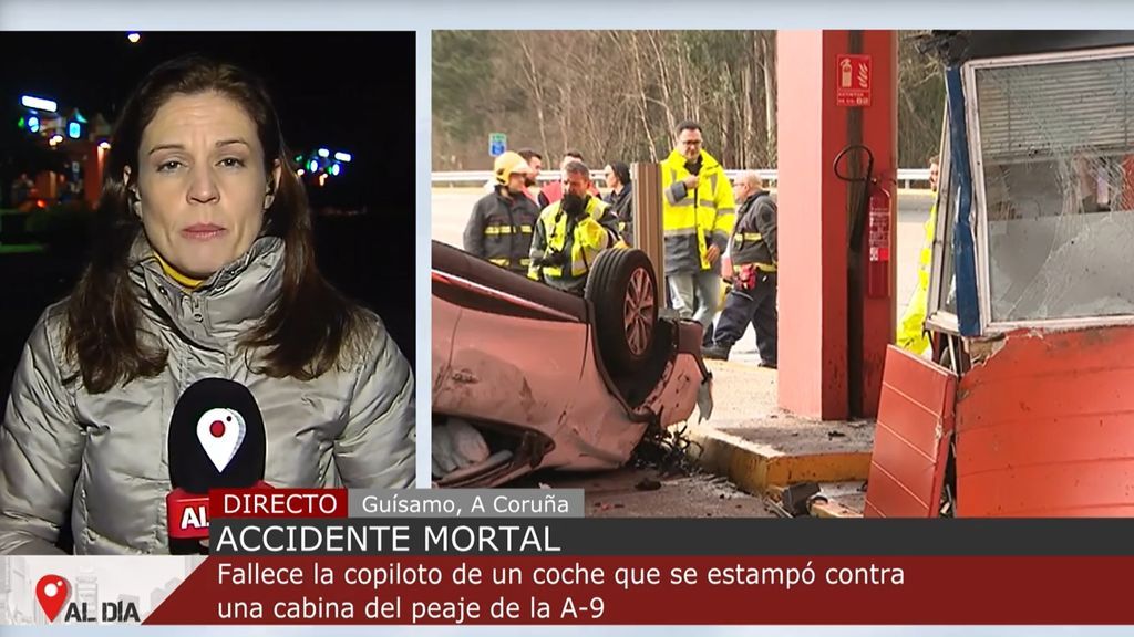 Fallece la ocupante de un vehículo que chocó contra una cabina del peaje de A Coruña de la AP-9