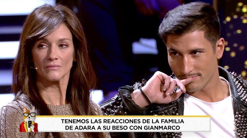 La familia de Adara reacciona a su beso con Gianmarco