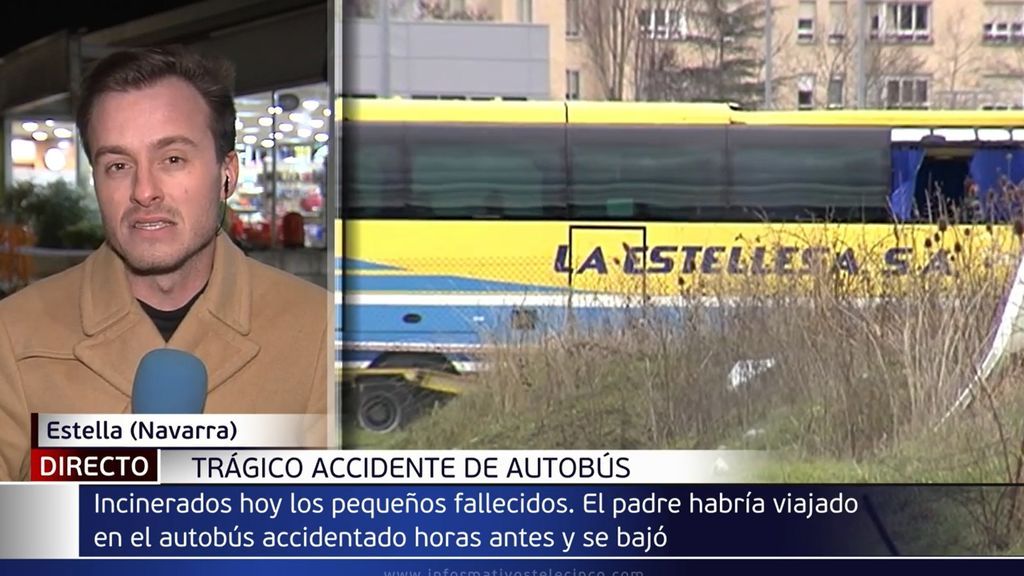 Accidente en Estella: el padre de los niños fallecidos acababa de bajarse del autobús siniestrado
