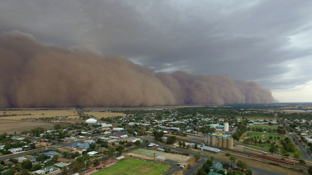 Una gigantesca tormenta de polvo asola Nueva Gales del Sur