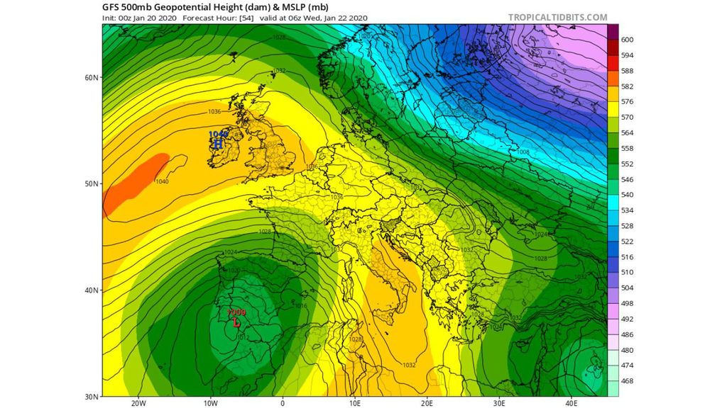 miercoles 500 hPa