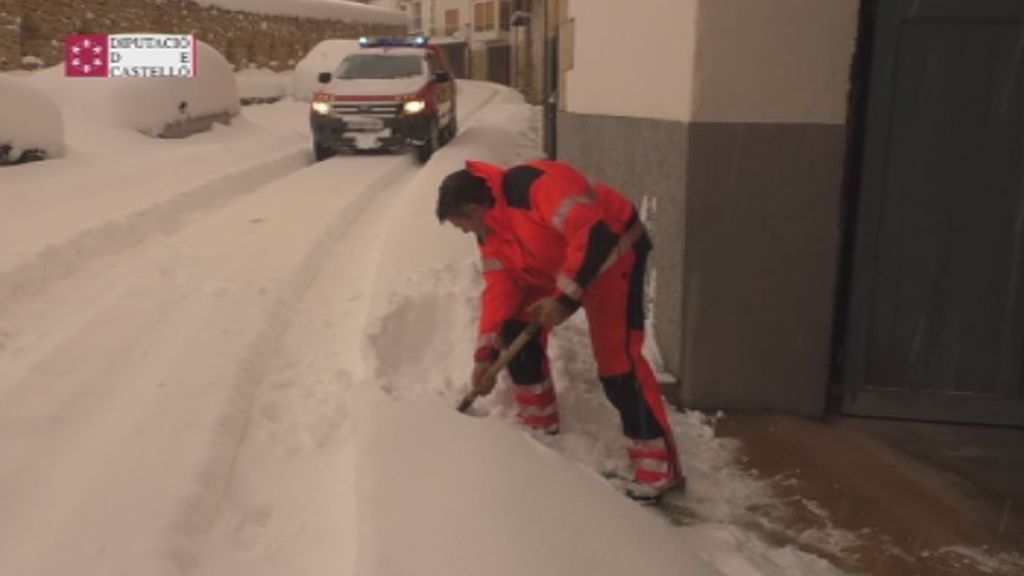 Cientos de pueblos incomunicados a causa de las intensas nevadas ocasionadas por el tempolral 'Gloria'
