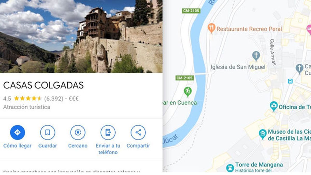 Un usuario de Cuenca hace rectificar a Google Maps