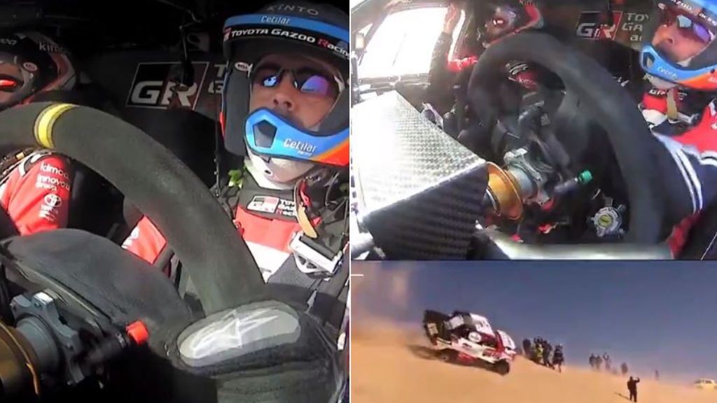 El accidente de Fernando Alonso en el Dakar, visto desde dentro: "Invencible" El accidente de Fernando Alonso en el Dakar, visto desde dentro: "Invencible"