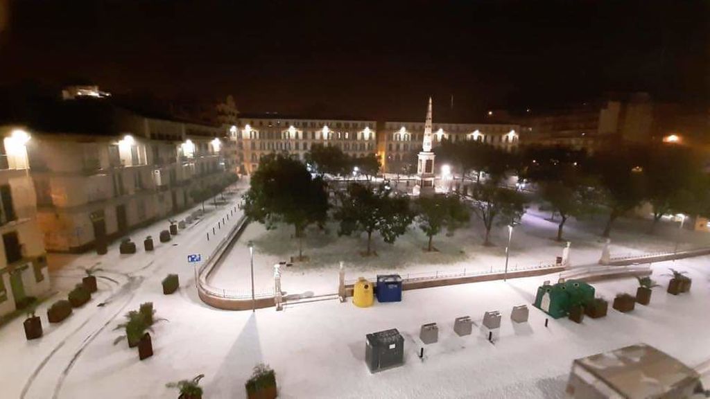 Granizada en Málaga