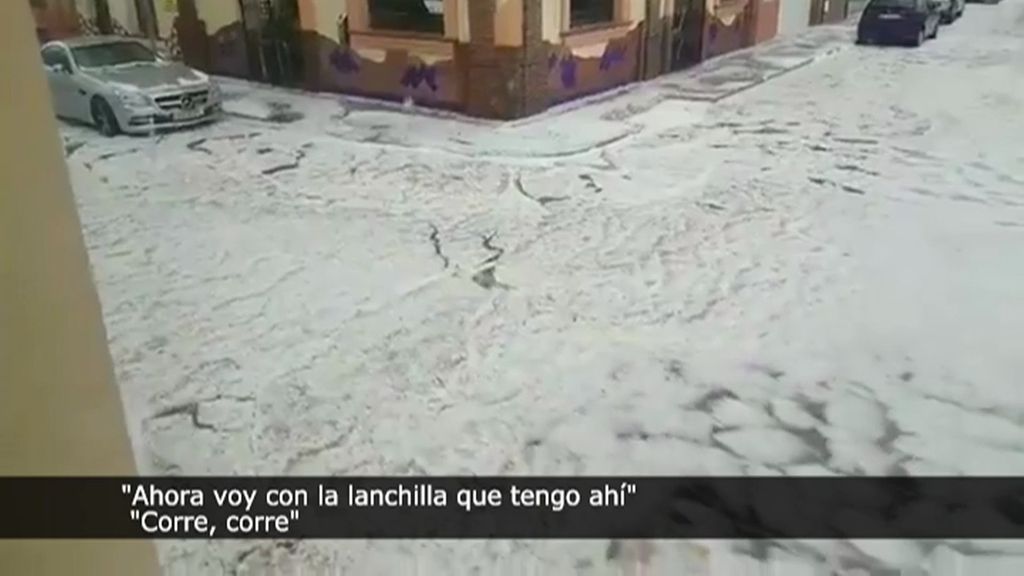 Las calles, cubiertas del hielo