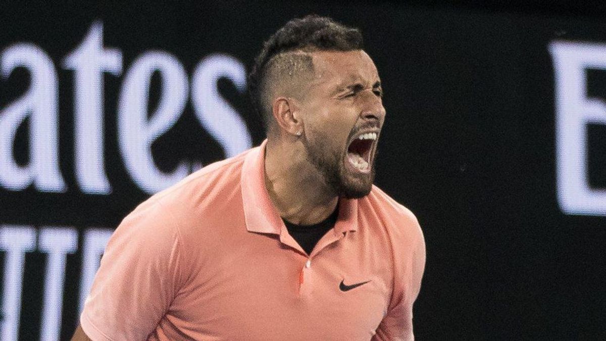 Kyrgios se burla de Rafa Nadal en pleno partido en Australia