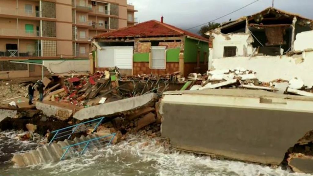 Las zonas más devastadas por el temporal Gloria en la costa de Denia