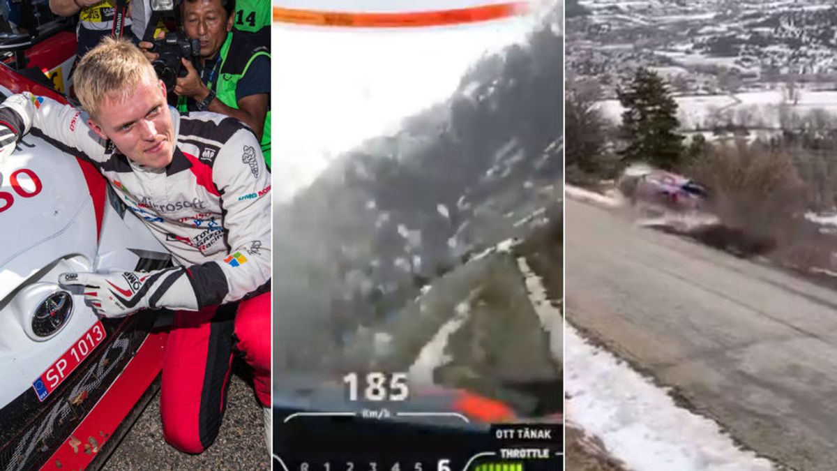 El campeón del mundo de rallyes, Ott Tanak, sufre un accidente a 185 kilómetros por hora y sale ileso