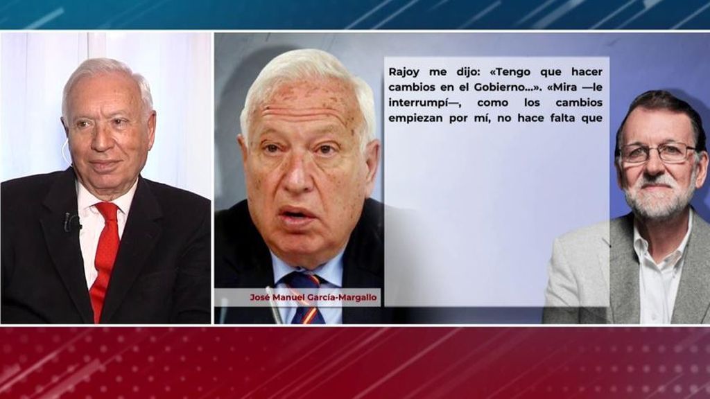 Margallo, hablando sobre Rajoy