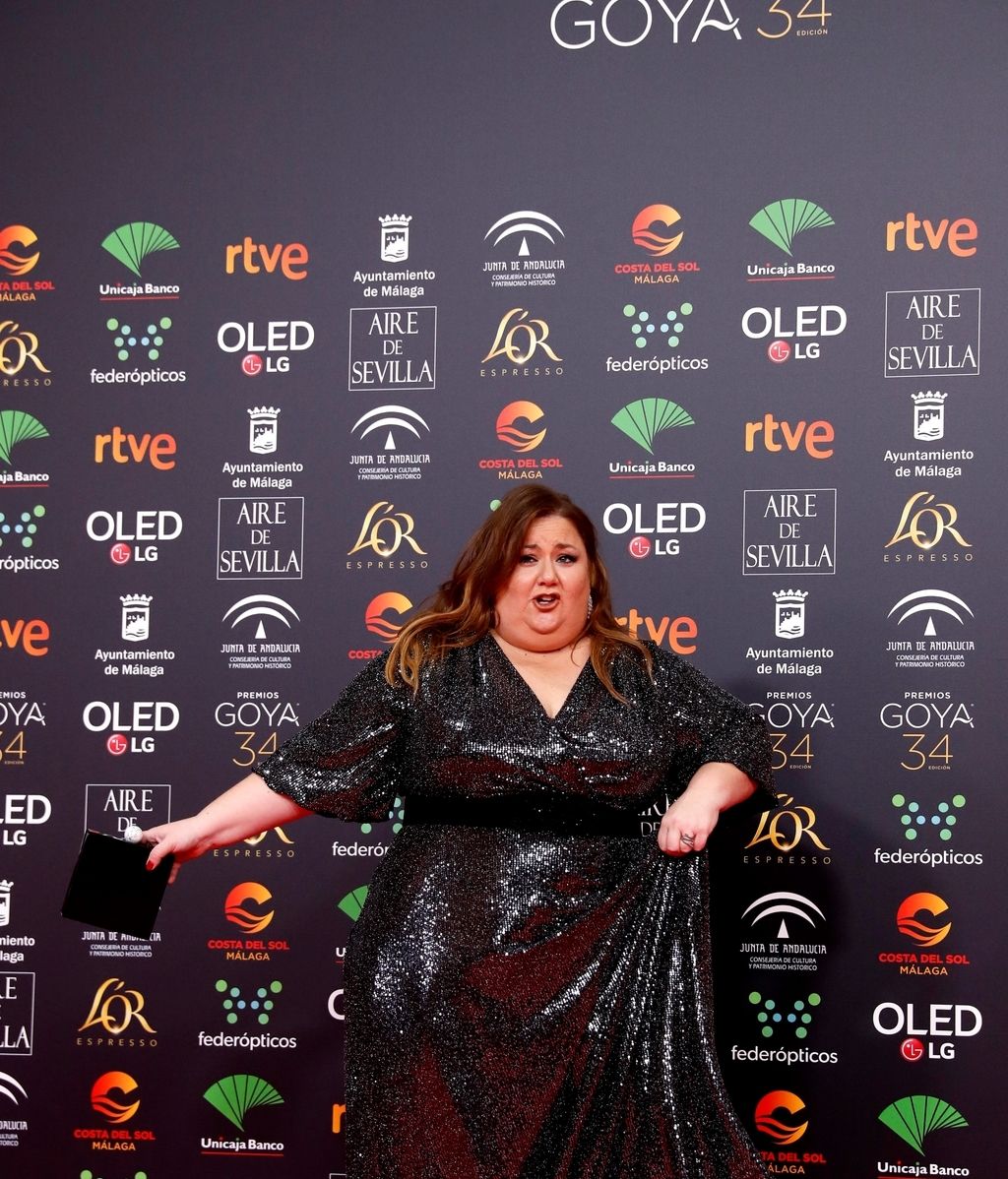 Itziar Castro en la alfombra roja de los Premios Goya 2020