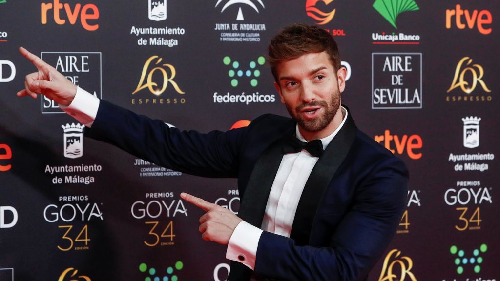 Pablo Alborán en la alfombra roja de los Premios Goya 2020
