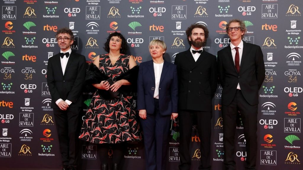 Los candidatos al Goya a mejor montaj en la alfombra roja de los Premios Goya 2020