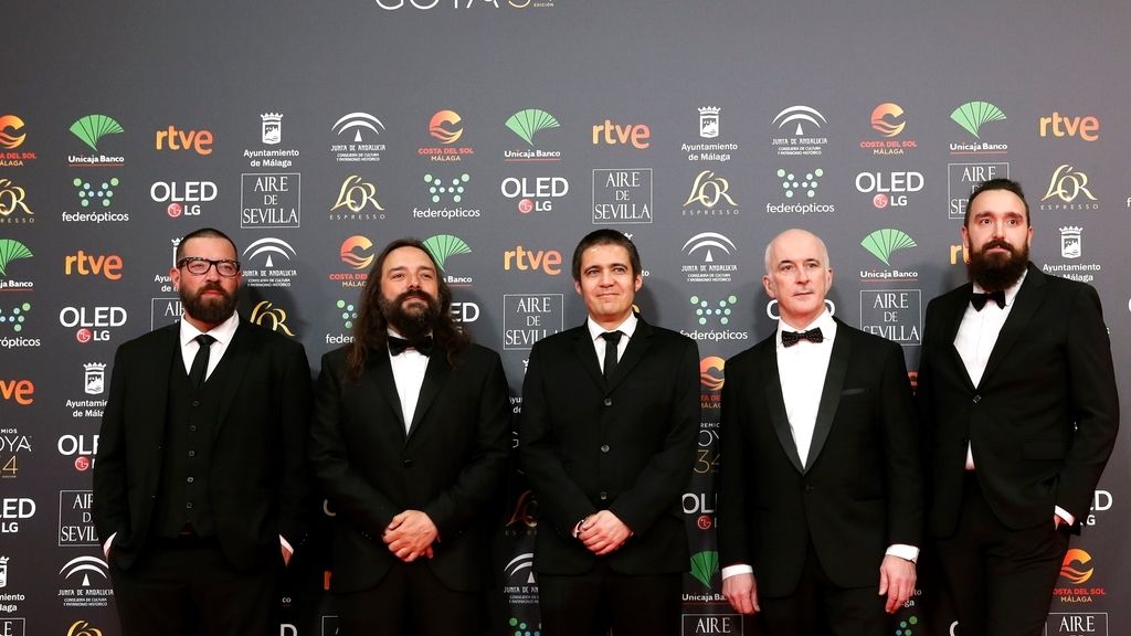 Los nominados a mejores efectos especiales en la alfombra roja de los Premios Goya 2020